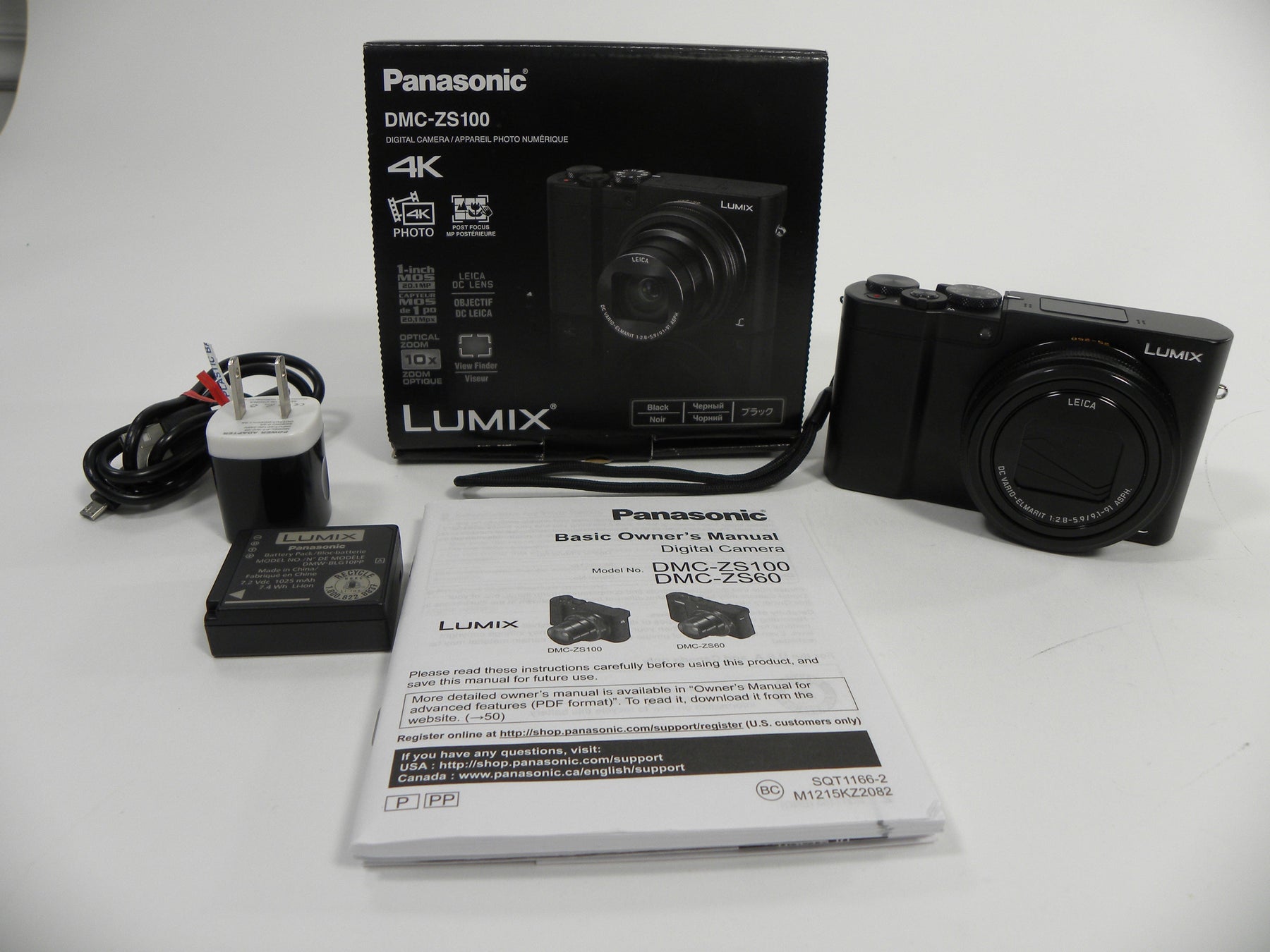 Panasonic Lumix DMC-ZS100 20.1mp Digital Camera AS IS