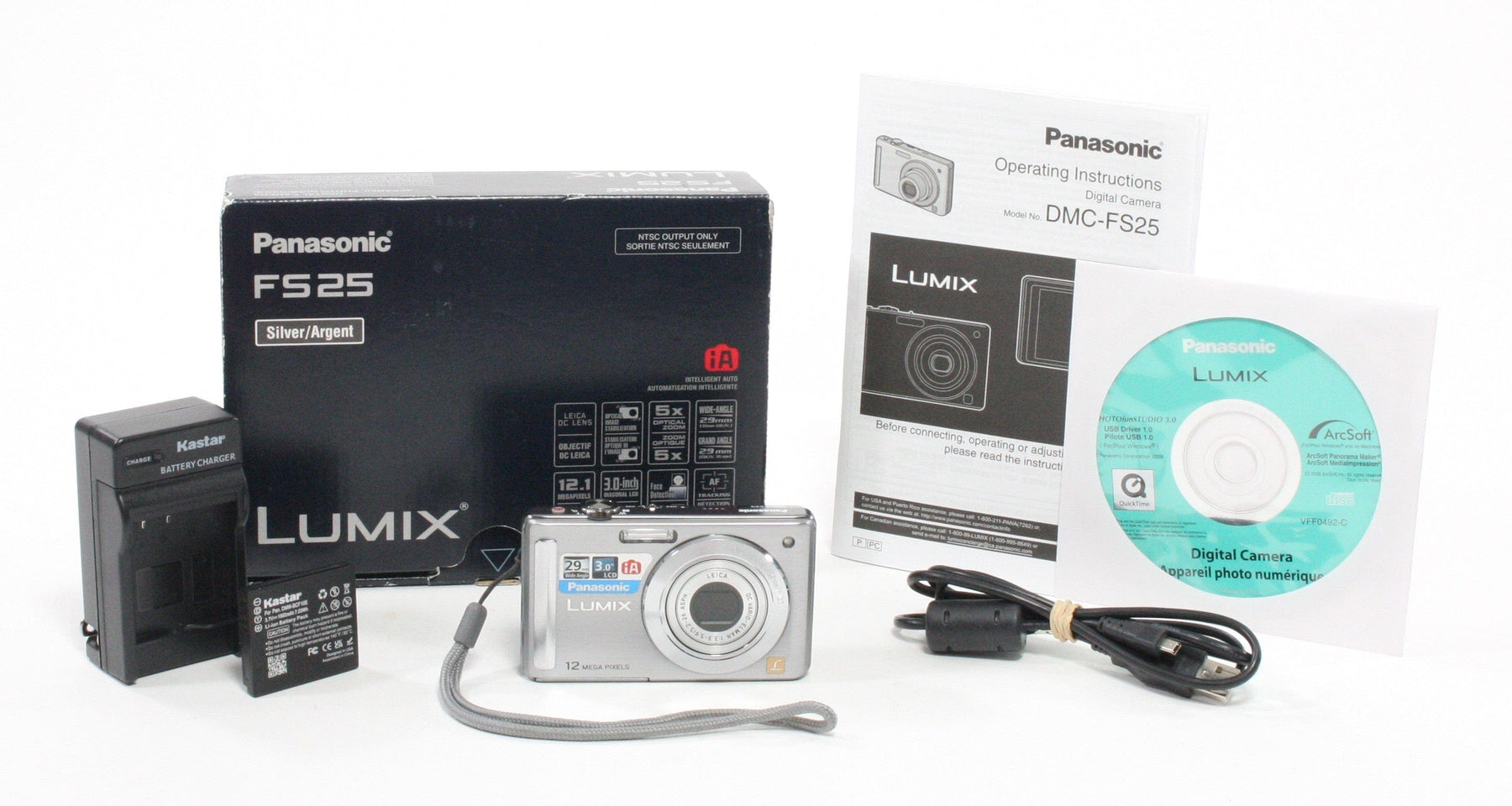 Panasonic Lumix FS 25 5z Zoom 12.1mp (Silver)