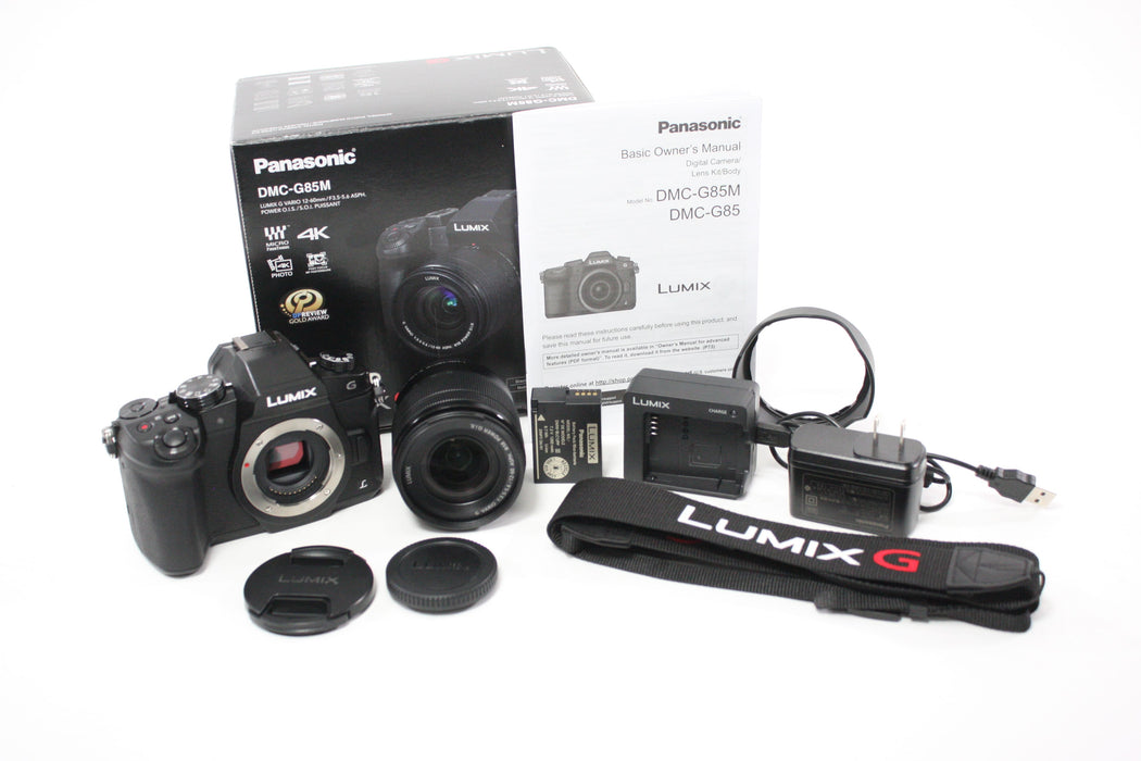 Panasonic Lumix G85M Digital Mirrorless Camera with Lumix 12-60mm f/ 3.5-5.6 G Vario Lens with Shutter Count 128