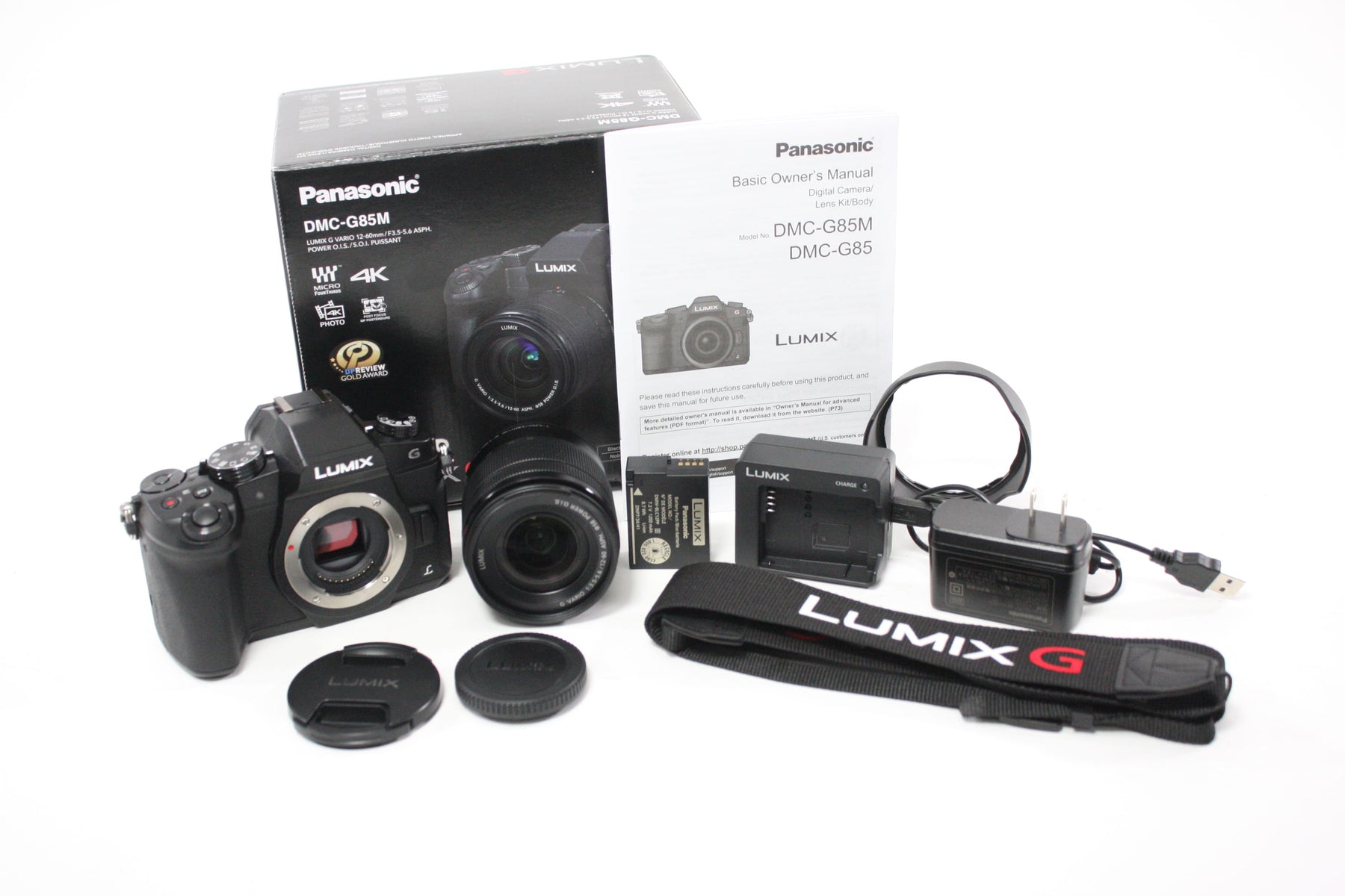 Panasonic Lumix G85M Digital Mirrorless Camera with Lumix 12-60mm f/ 3.5-5.6 G Vario Lens with Shutter Count 128