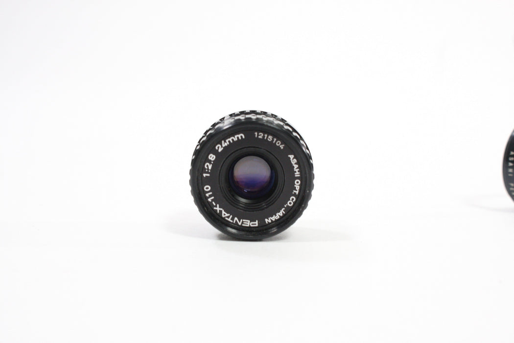 Pentax 24mm f/2.8 Lens with Filter for Pentax 110 Camera