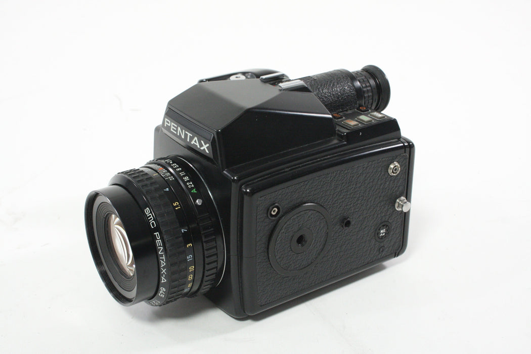 Pentax 645 Camera Outfit with 75MM F2.8 Lens and 220 Film Back