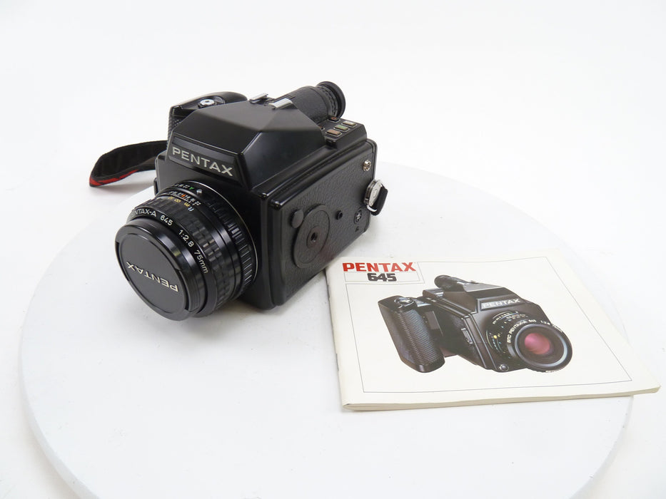 Pentax 645 Camera Outfit with 75MM f2.8 Lens