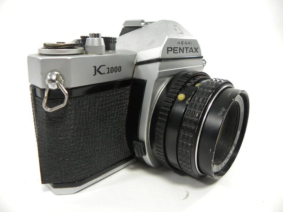 Pentax K-1000 35mm SLR w/Pentax-M  SMC 50mm f2 AS IS  (parts)
