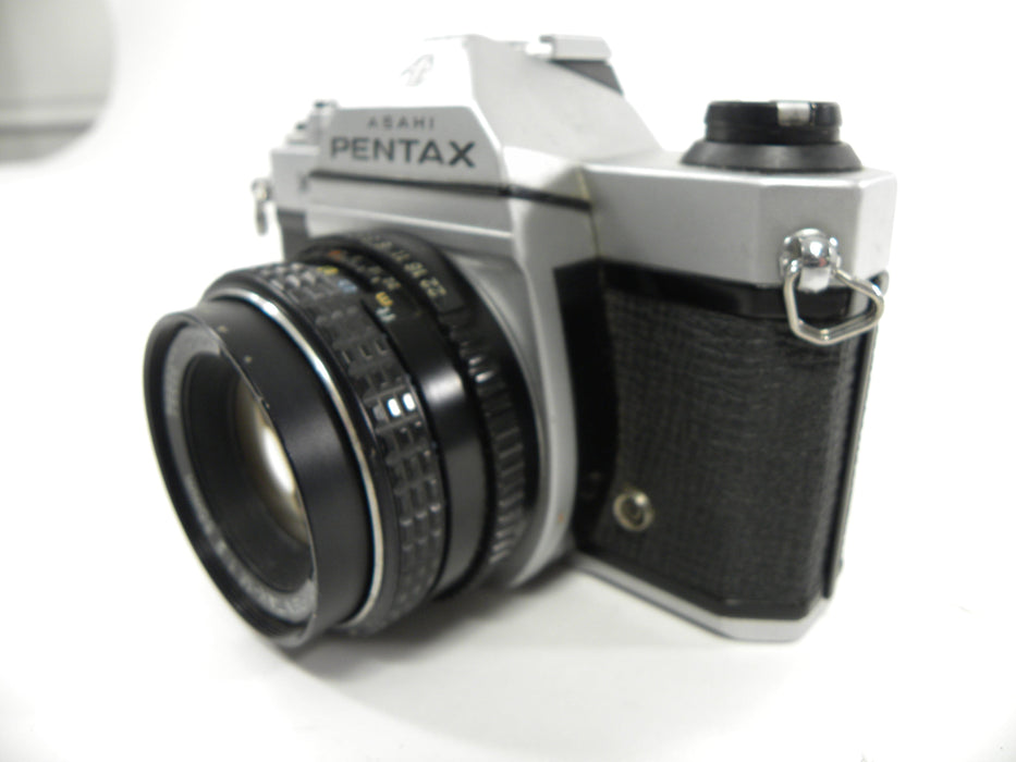 Pentax K-1000 35mm SLR w/Pentax-M  SMC 50mm f2 AS IS  (parts)