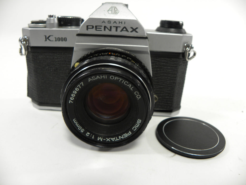 Pentax K-1000 35mm SLR w/Pentax-M  SMC 50mm f2 AS IS  (parts)