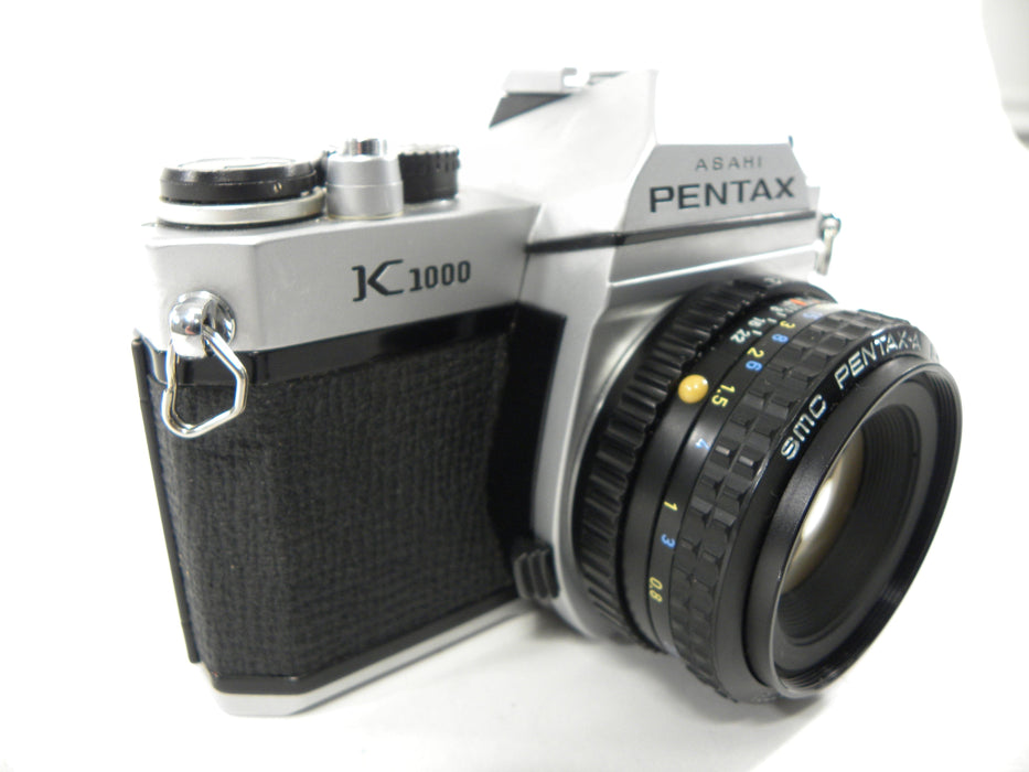 Pentax K-1000 35mm SLR w/SMC Pentax-A 50mm f2 AS IS