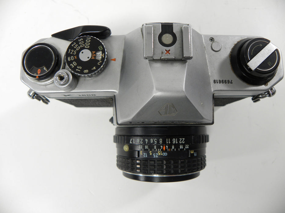 Pentax K-1000 35mm SLR w/SMC Pentax-M 50mm f1.7