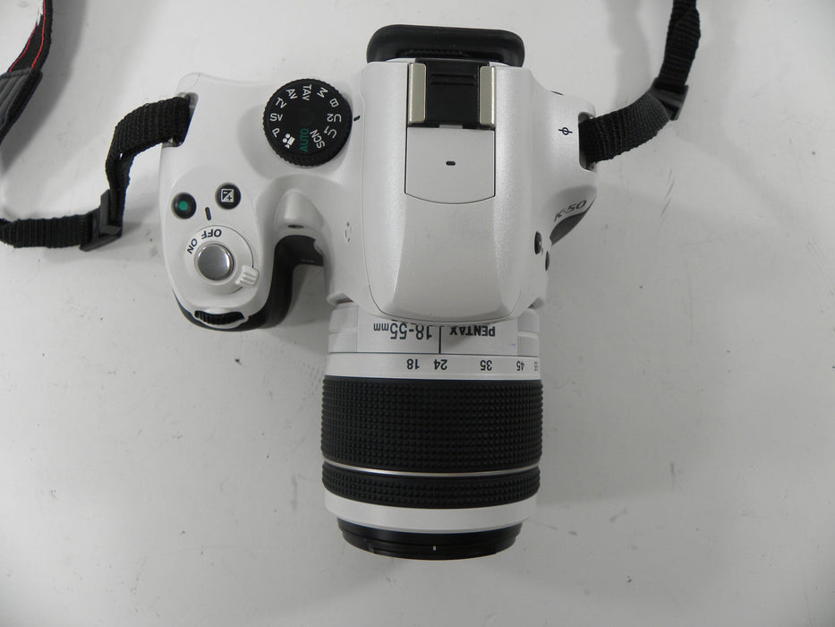 Pentax K-50 SR 16.3mp Digital SLR w/Pentax-DAL 18-55 AL WR Shutter Ct.1,721