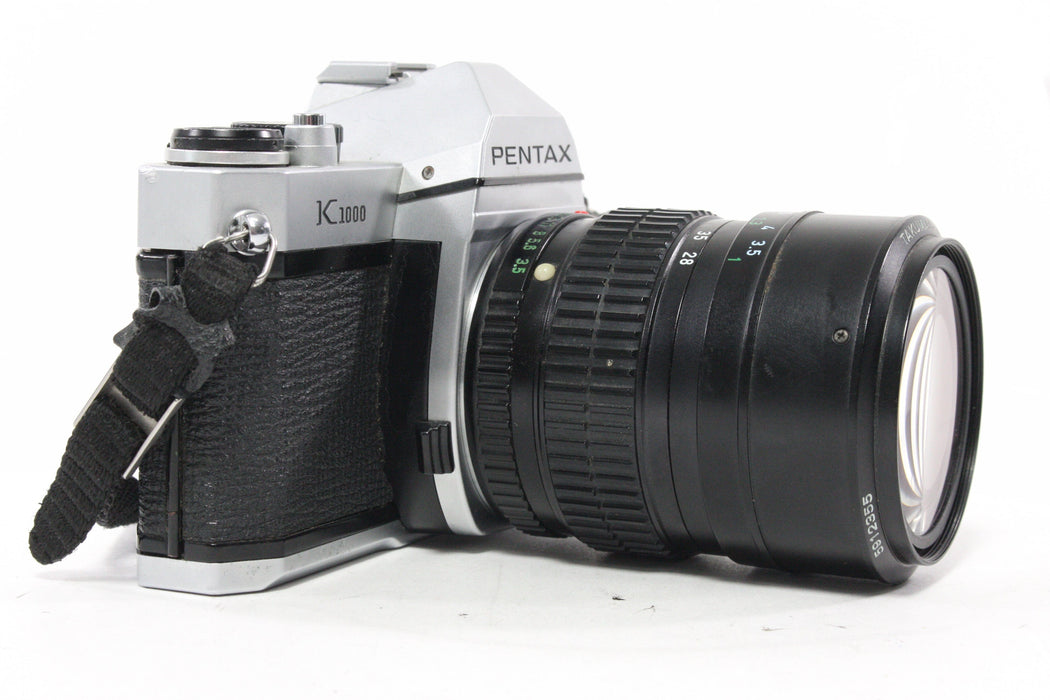 Pentax K1000 35mm SLR with a Tamron 28-70mm f/3.5-4.5 Lens