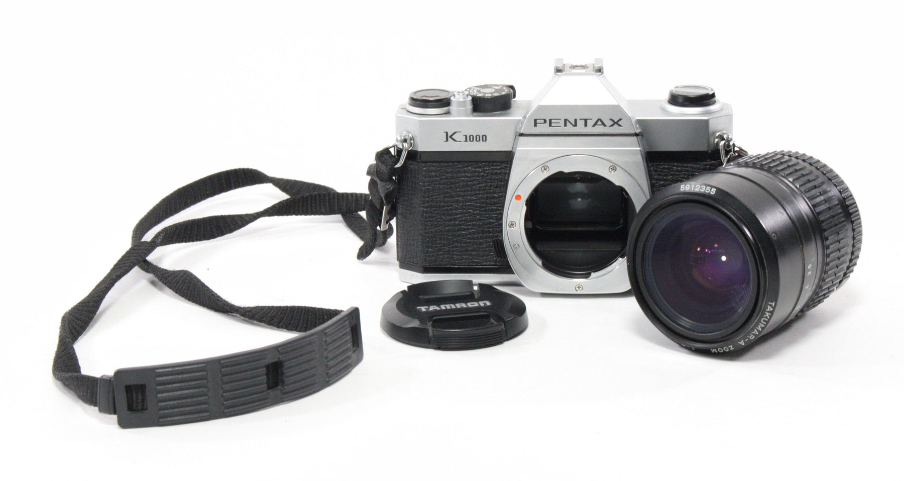 Pentax K1000 35mm SLR with a Tamron 28-70mm f/3.5-4.5 Lens