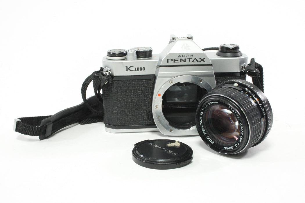 Pentax K1000 35mm SLR Camera with 50mm f/1.4 SMC Pentax- M Lens