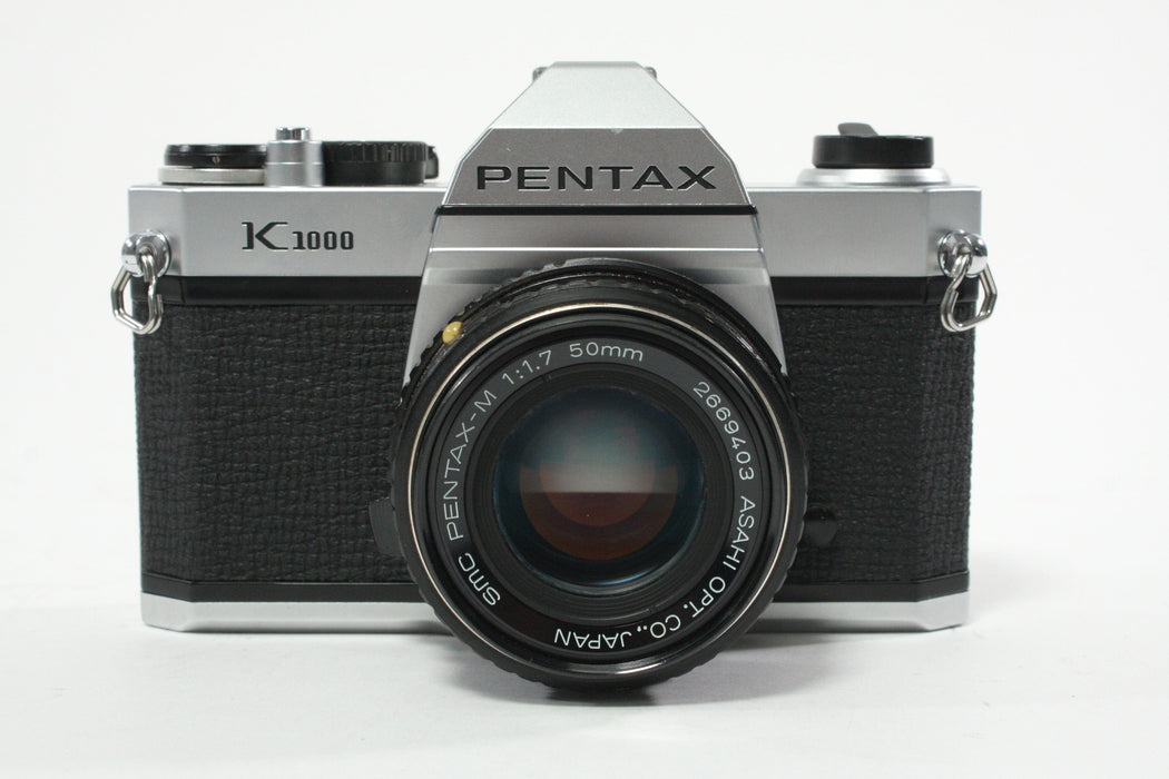 Pentax K1000 35mm SLR Camera with 50mm f/1.7 SMC Lens
