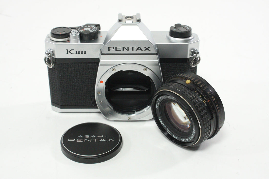Pentax K1000 35mm SLR Camera with 50mm f/1.7 SMC Lens