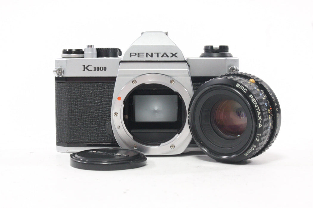 Pentax K1000 35mm SLR Camera with 50mm f/2.0 Lens