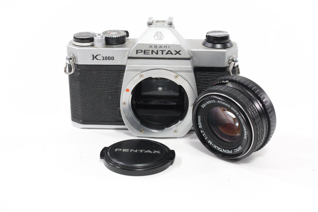 Pentax K1000 35mm SLR Camera with 50mm f/2 Lens