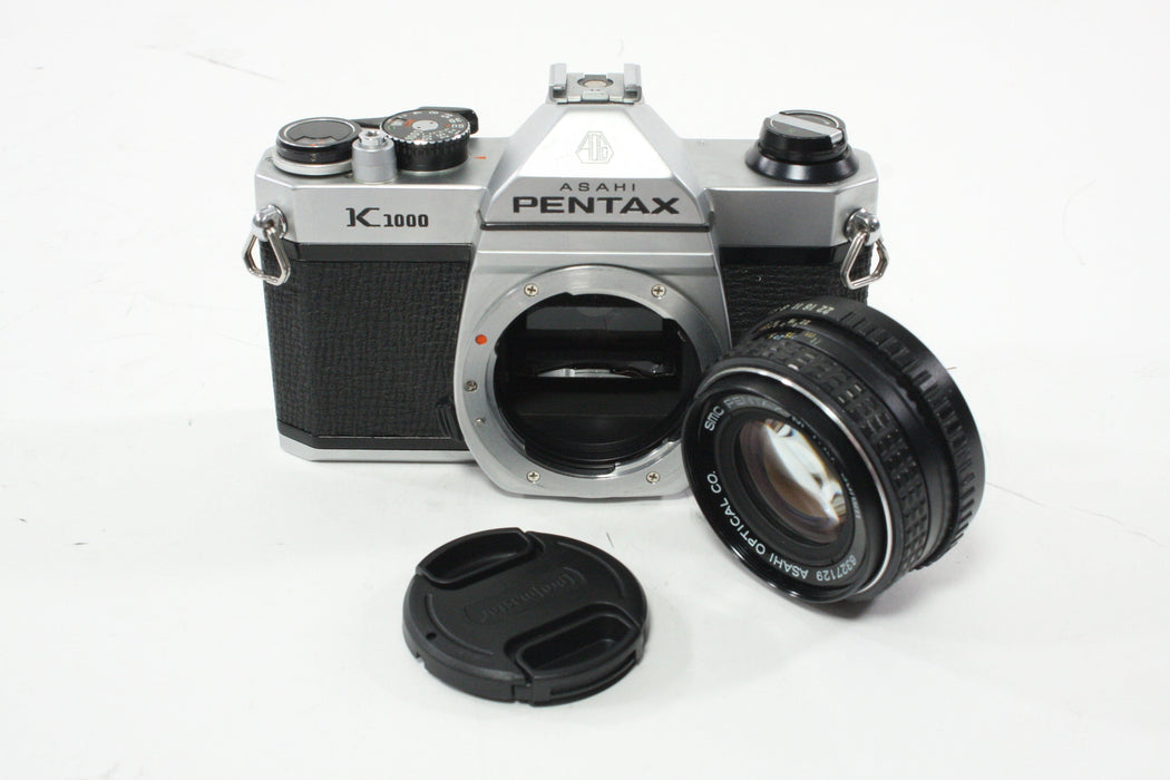Pentax K1000 35mm SLR Camera with Pentax-M 50mm f/1.7 SMC Lens