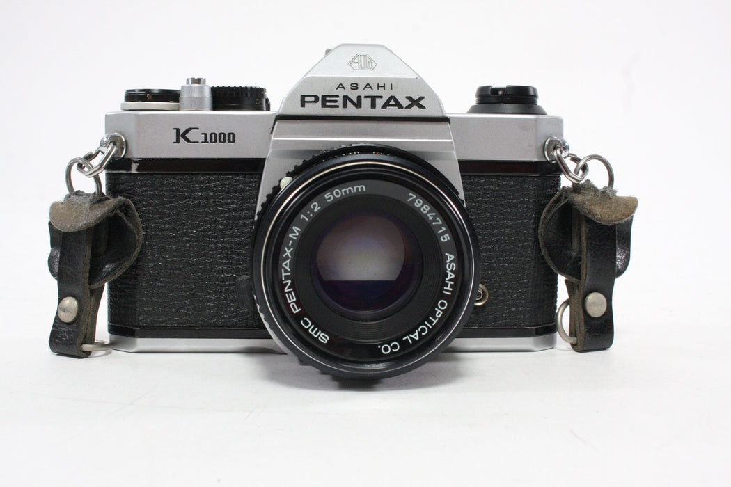 Pentax K1000 35mm SLR Camera with Pentax M 50mm f/2 Lens