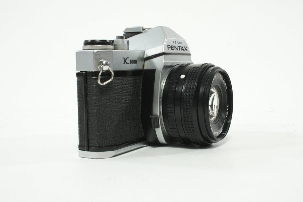 Pentax K1000 35mm SLR Camera with Rikenon 50mm f/2 Lens