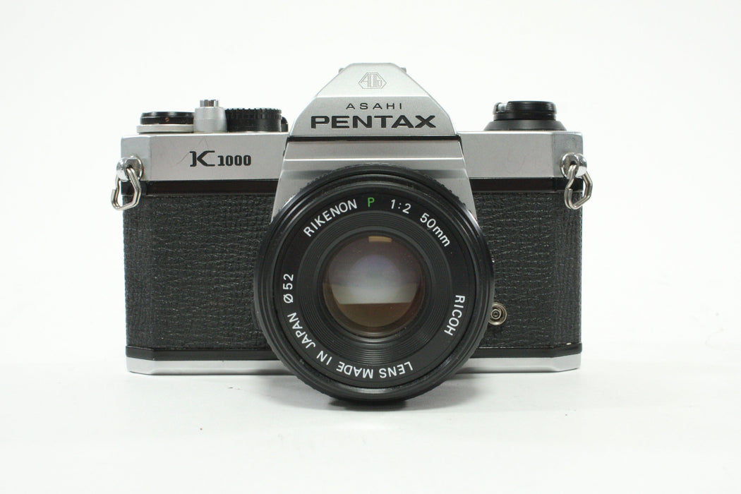 Pentax K1000 35mm SLR Camera with Rikenon 50mm f/2 Lens