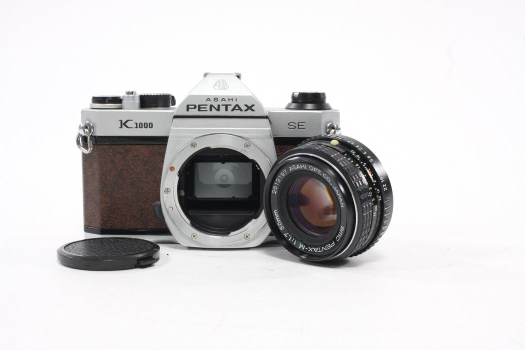 Pentax K1000 SE 35mm SLR Camera with 50mm f/1.7 Lens