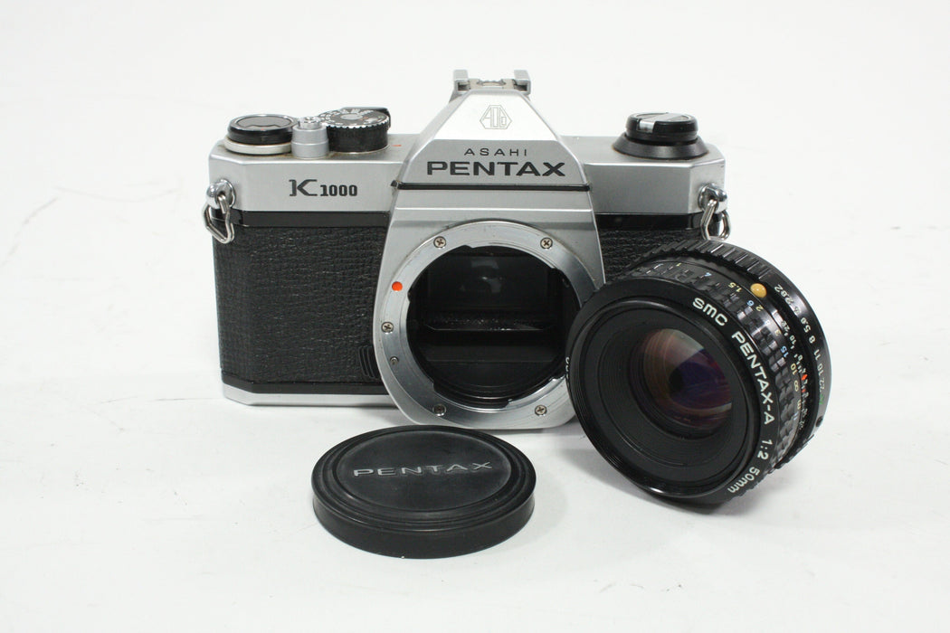 Pentax K1000 SLR Camera with 50mm f/2 Lens
