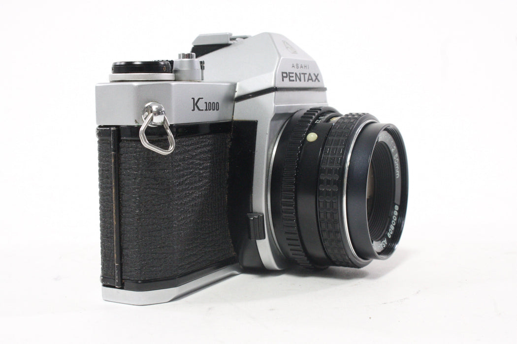 Pentax K1000 SLR Camera with 50mm f/2 Pentax-M SMC Lens
