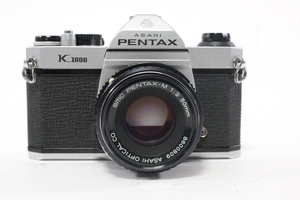 Pentax K1000 SLR Camera with 50mm f/2 Pentax-M SMC Lens