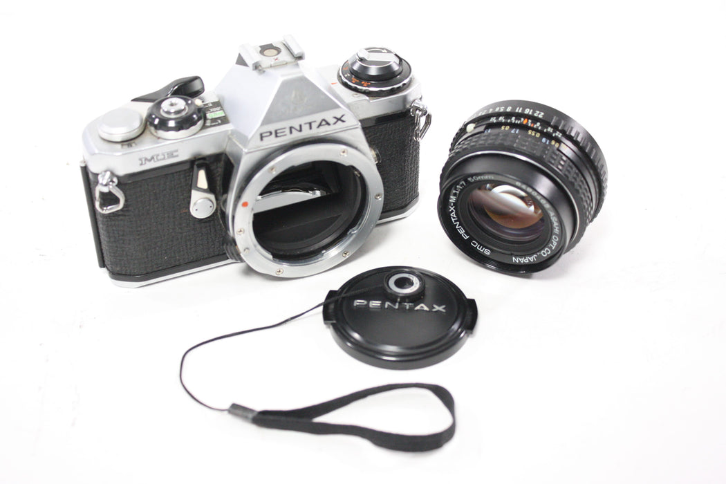 Pentax ME 35mm SLR Camera with Pentax-M 50mm f/1.7 SMC Lens