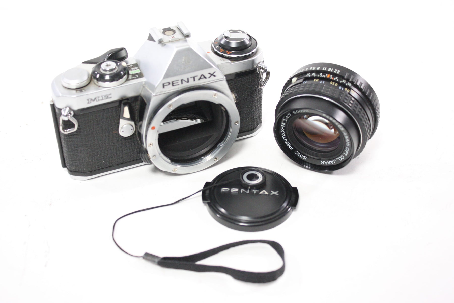 Pentax ME 35mm SLR Camera with Pentax-M 50mm f/1.7 SMC Lens