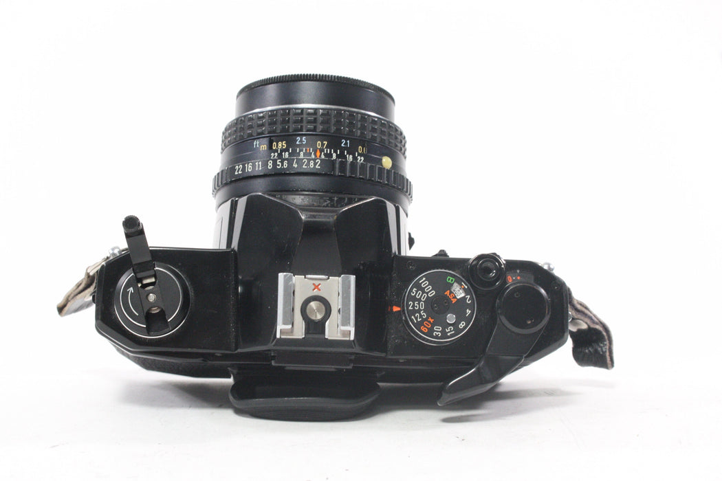 Pentax MX 35mm SLR Camera with Pentax-M 50mm f/2 SMC Lens