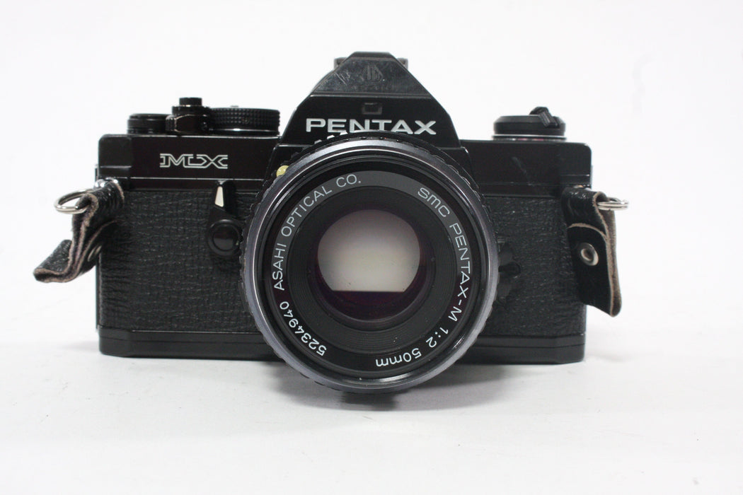 Pentax MX 35mm SLR Camera with Pentax-M 50mm f/2 SMC Lens