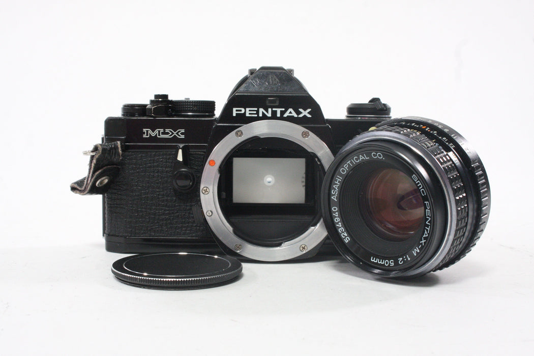 Pentax MX 35mm SLR Camera with Pentax-M 50mm f/2 SMC Lens