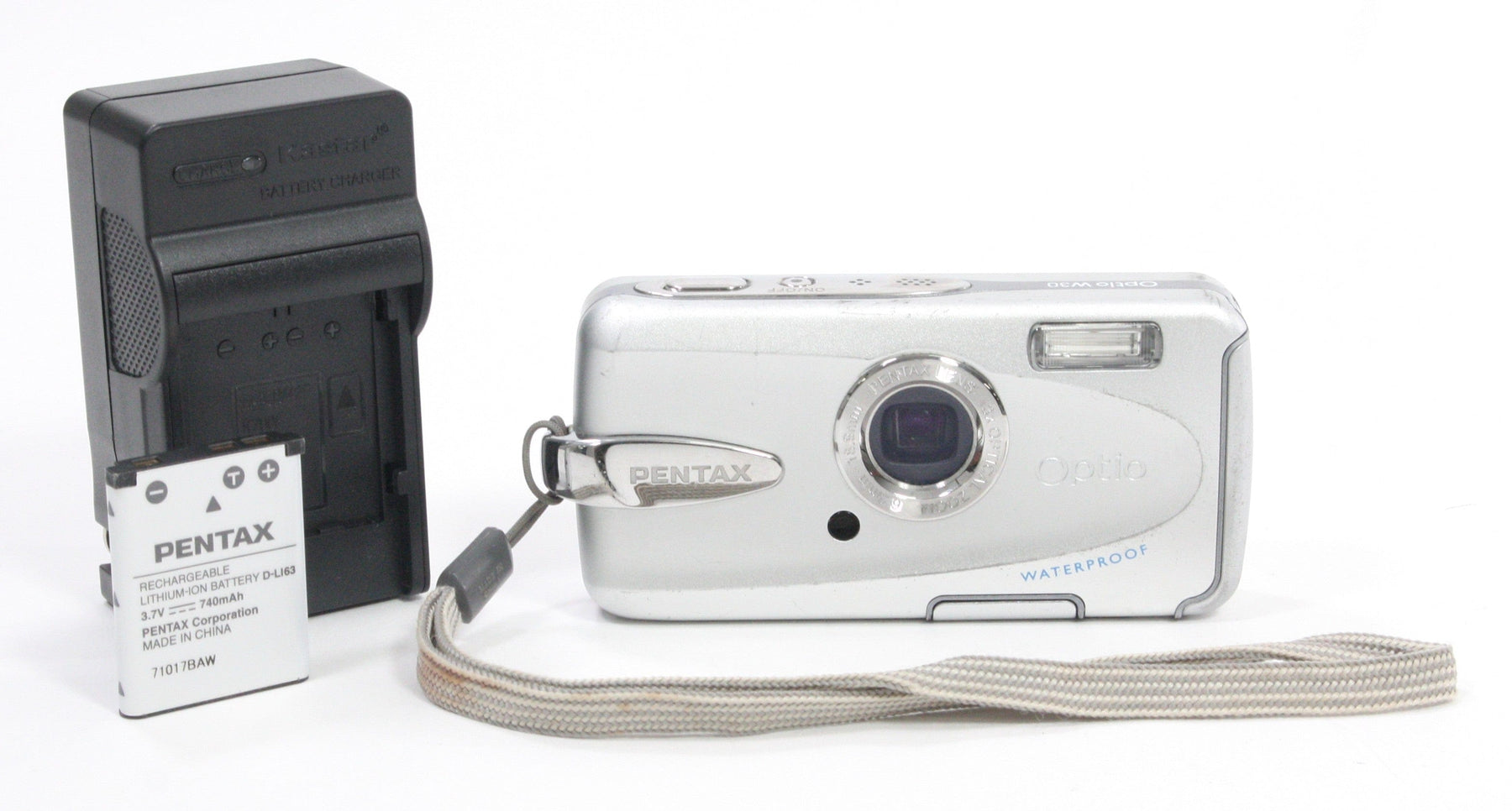 Pentax Optio W30 Waterproof Digital Camera 3x Zoom 7.1mp