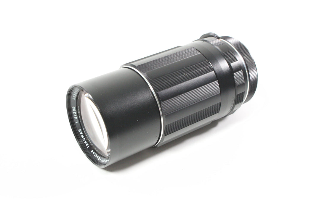 Pentax Super-Multi-Coated Takumar 200mm f/4 Lens for M42 Mount with Hood