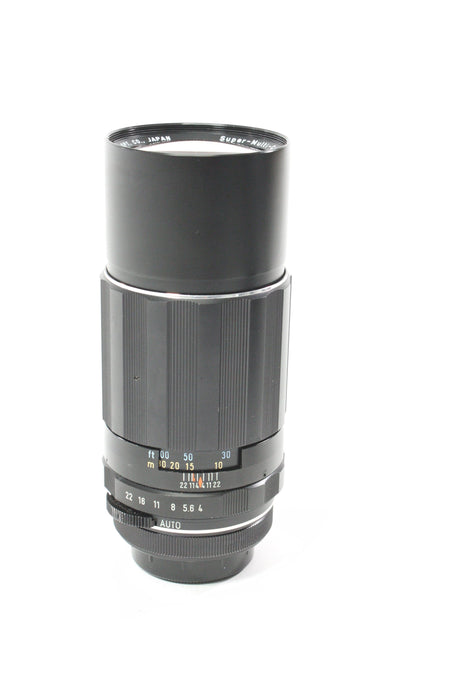 Pentax Super-Multi-Coated Takumar 200mm f/4 Lens for M42 Mount with Hood