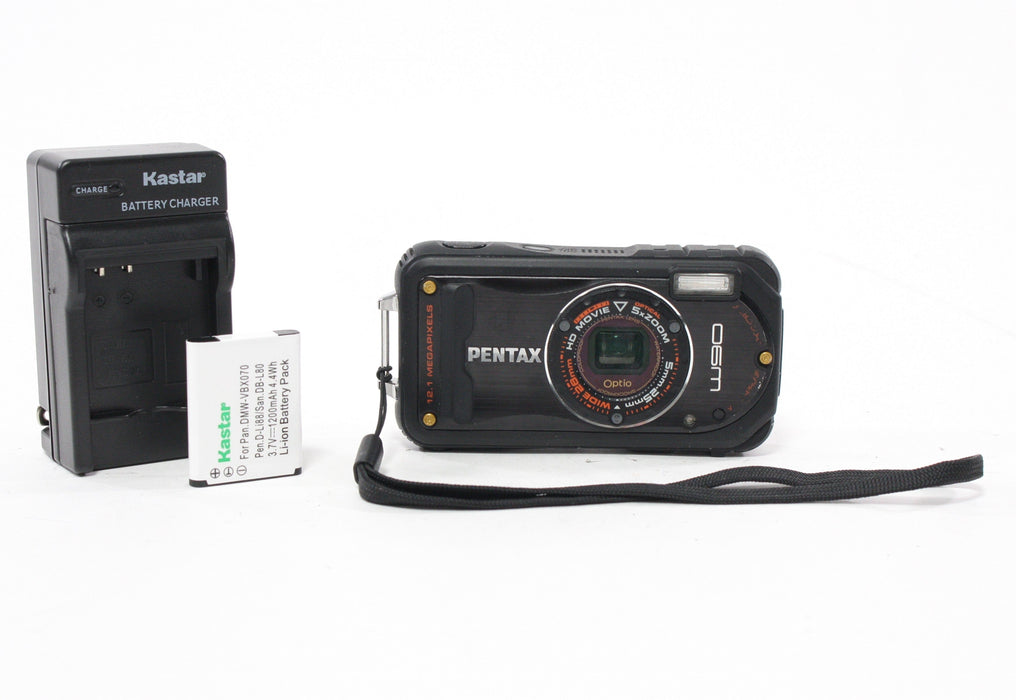 Pentax W90 Digital Point-and-Shoot Camera 5x Zoom 12.1mp