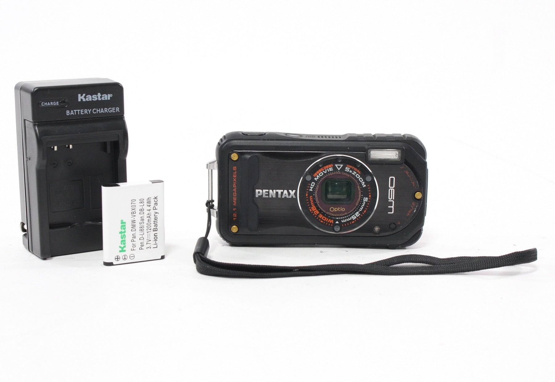 Pentax W90 Digital Point-and-Shoot Camera 5x Zoom 12.1mp