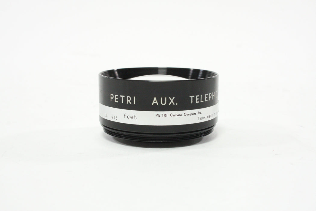 Petri AUX Lens Set with Tele-Wide Finder 75 Wide & 75 Tele for 45mm f/1.8 with Case