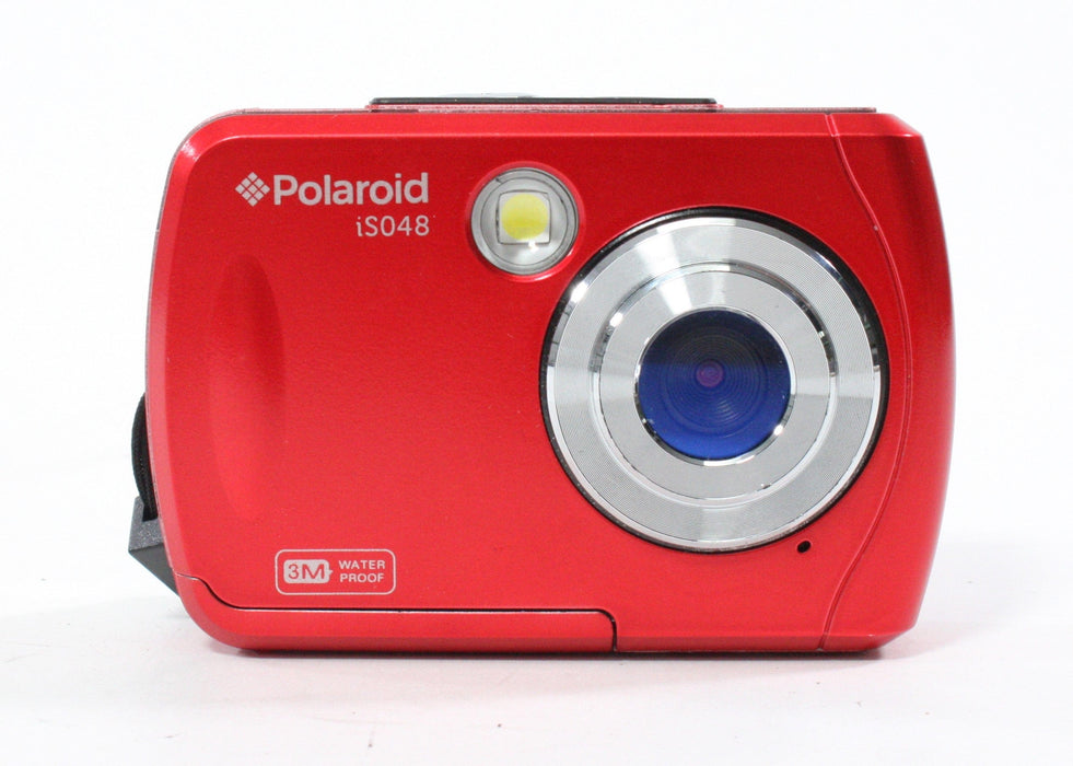 Polaroid iS048 Point and Shoot Digital Camera (Red)