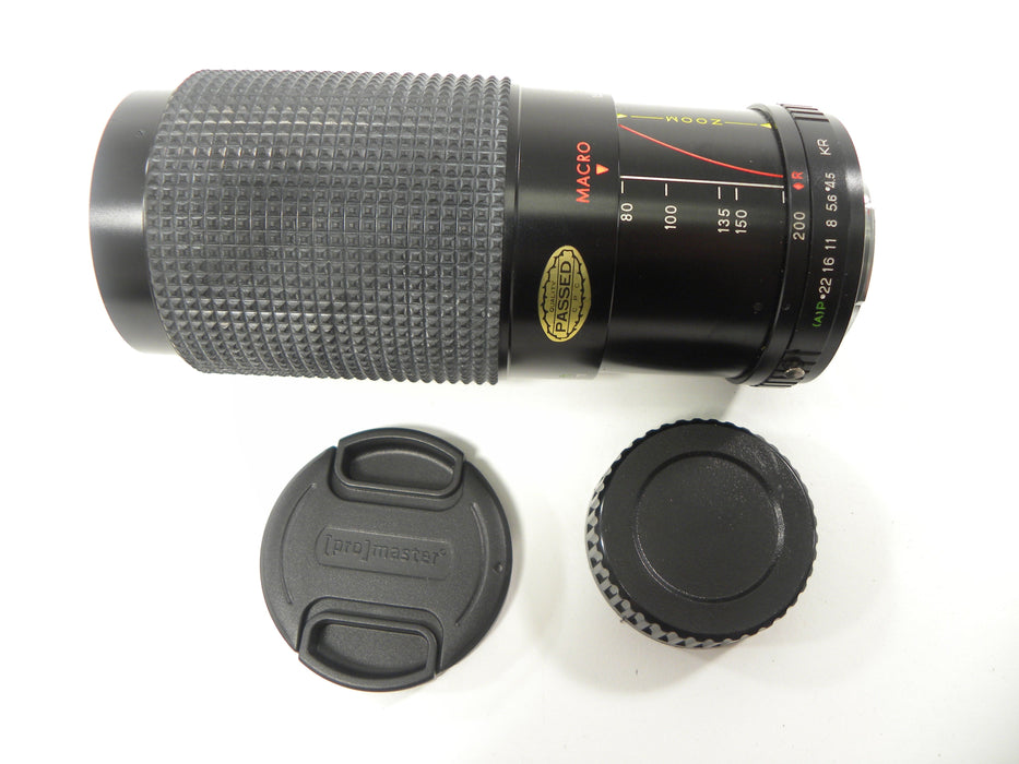 Promaster Auto SP MC Zoom 80-200mm f4.5 PK Mount