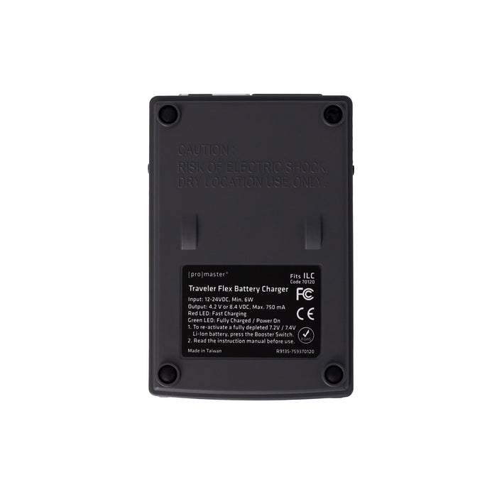 Promaster Traveler Flex Charger for Interchangeable Lens Camera Batteries