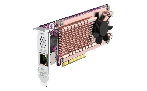 QM2-2P10G1TB QNAP Dual M.2 2280 PCIe NVMe SSD & 10GbE Expansion Card