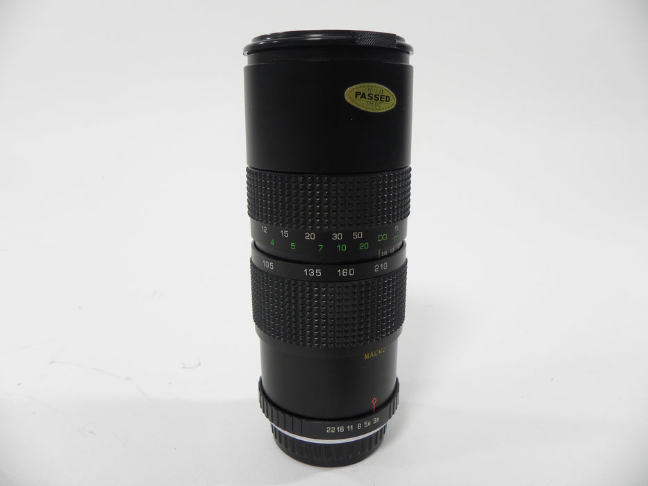 Quantaray MC Auto Zoom 85-210mm f3.8 Macro PK Mount