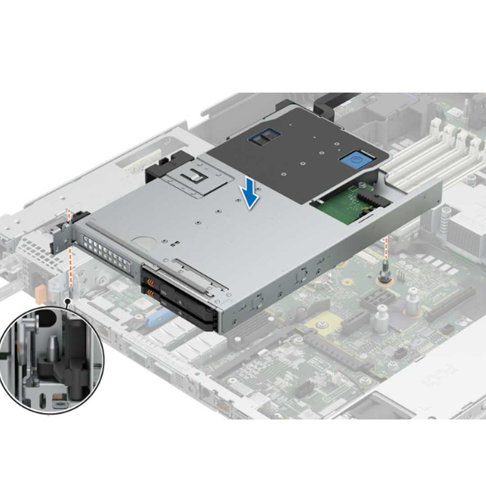 Dell PowerEdge Riser 2xEDSFF E3.S NVMe Rear Drive Cage