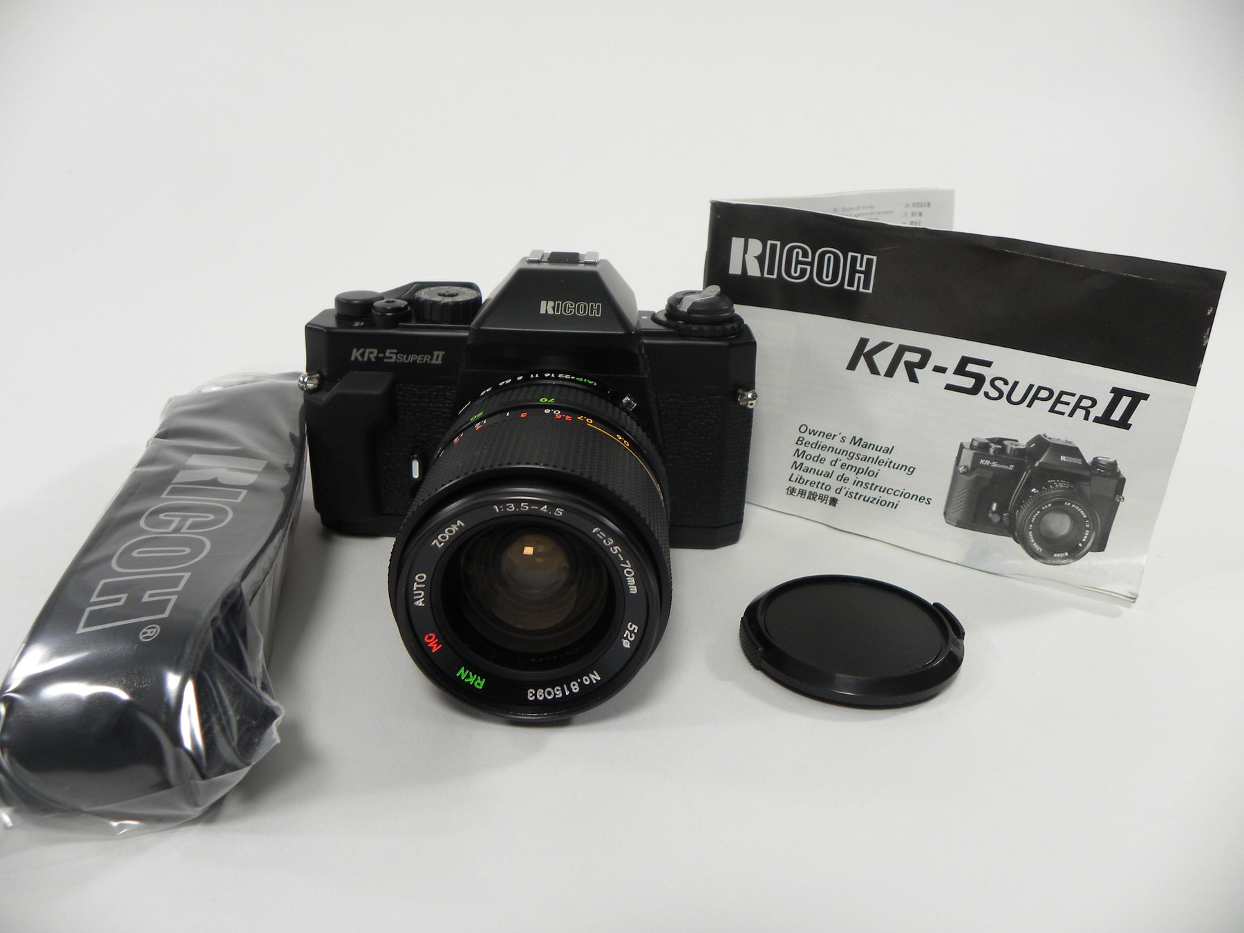 Ricoh KR-5 Super II 35mm SLR w/RKN MC Zoom 35-70mm f3.5-4.5