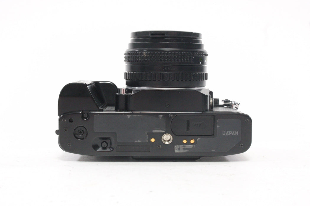 Ricoh Multi-Program XR-P 35mm Camera SLR with 50mm f/1.7 P and Power Winder