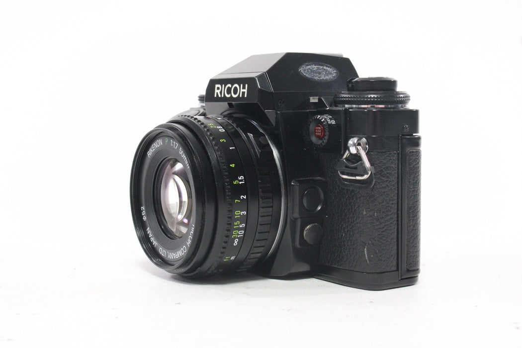 Ricoh Multi-Program XR-P 35mm Camera SLR with 50mm f/1.7 P and Power Winder