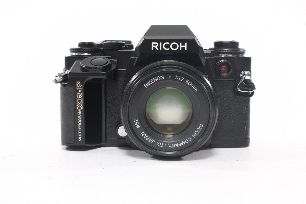 Ricoh Multi-Program XR-P 35mm Camera SLR with 50mm f/1.7 P and Power Winder