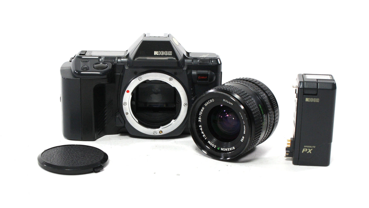 Ricoh XR-M 35mm Camera with PX Speedlite and 35-70mm f/3.4-4.5 Lens